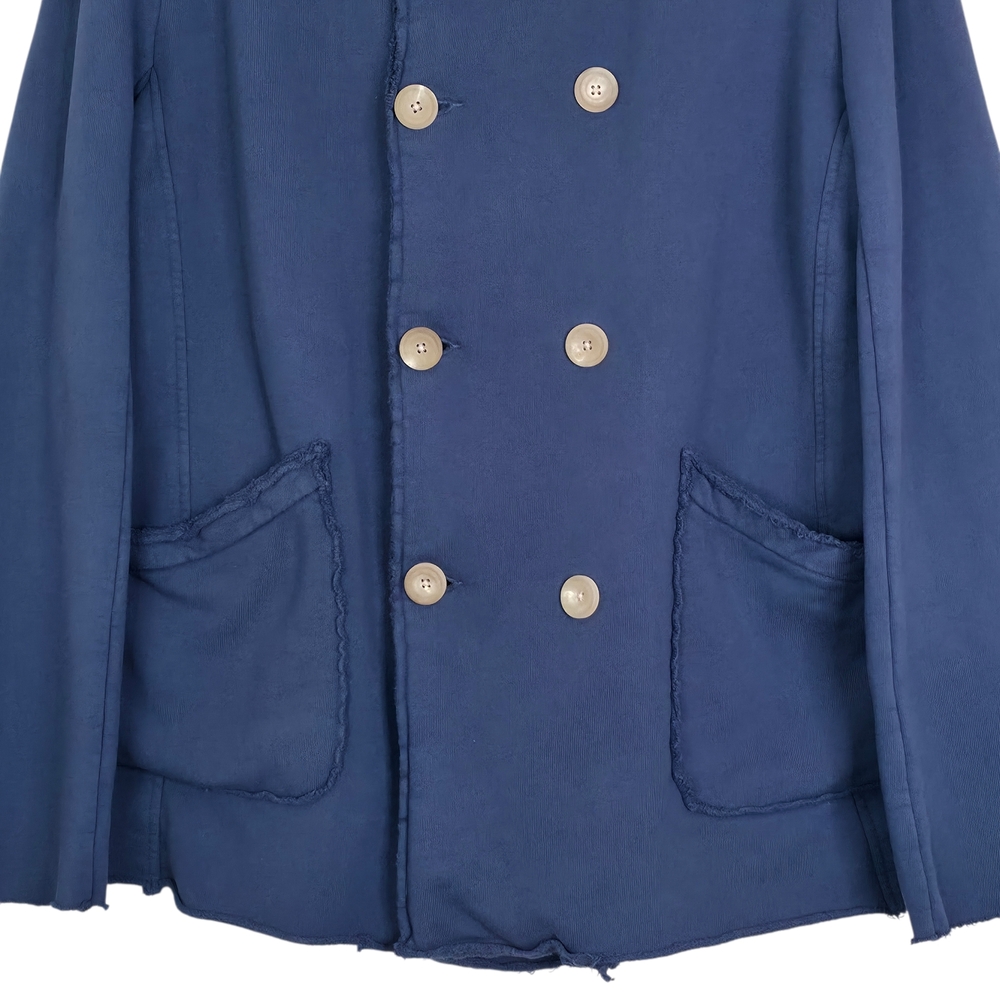 Frank & Eileen Belfast Jacket Atlantic Slate Blue Triple Fleece Peacoat Size L - Picture 5 of 7
